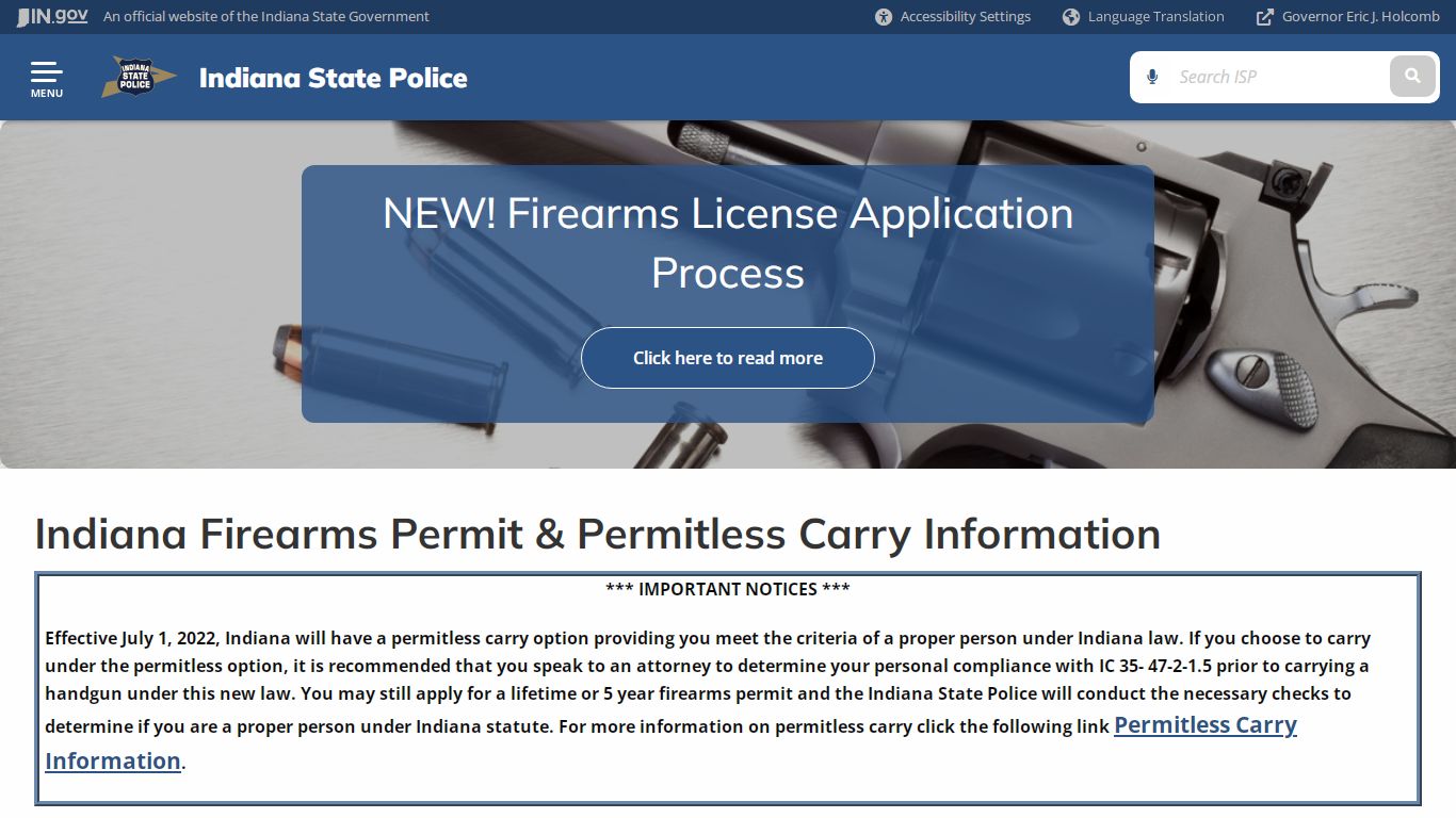 ISP: Firearms Licensing